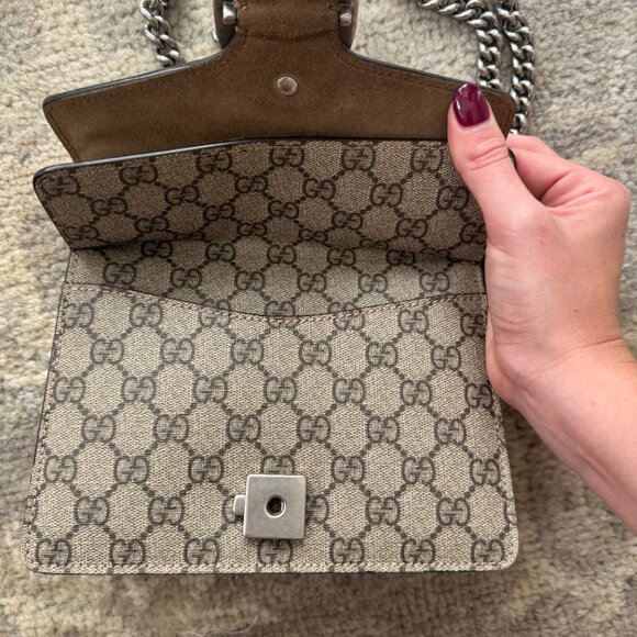 Gucci GG Supreme Dionysus Small Shoulder Bag - Picture 12 of 14